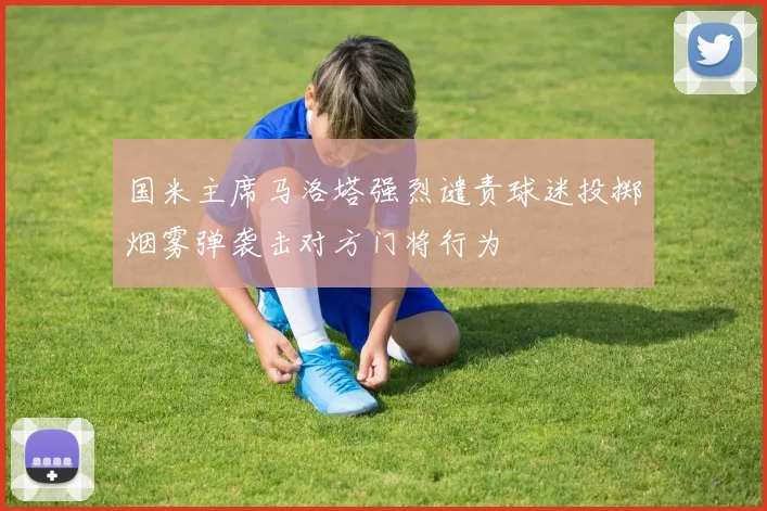国米主席马洛塔强烈谴责球迷投掷烟雾弹袭击对方门将行为