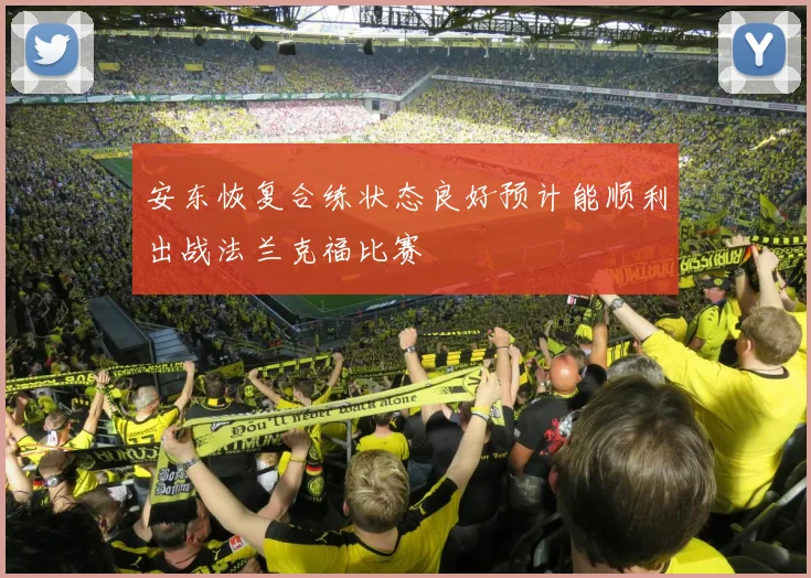 安东恢复合练状态良好预计能顺利出战法兰克福比赛